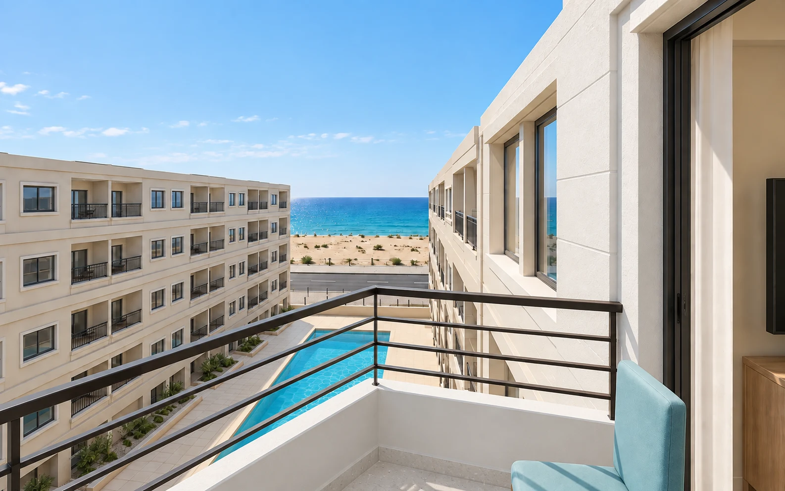 Balcony — Visualization · furnishing concept