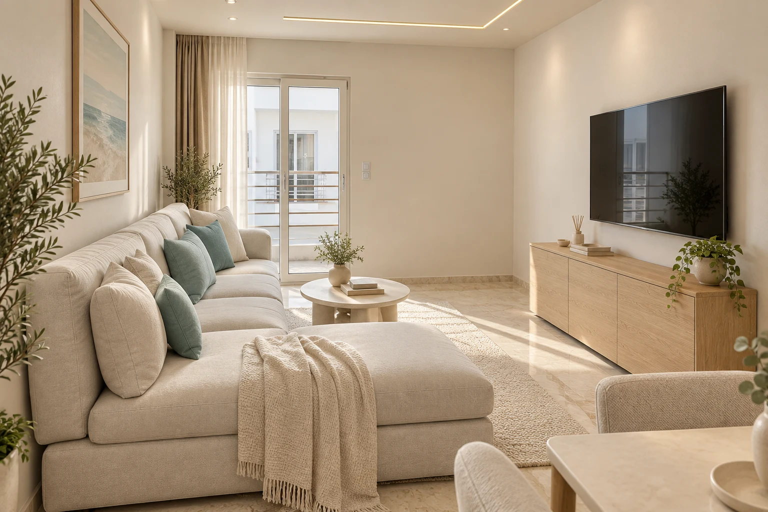 Living room — Visualization · furnishing concept